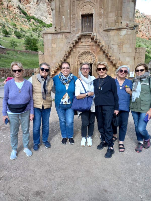 Italian tourists in Noravank