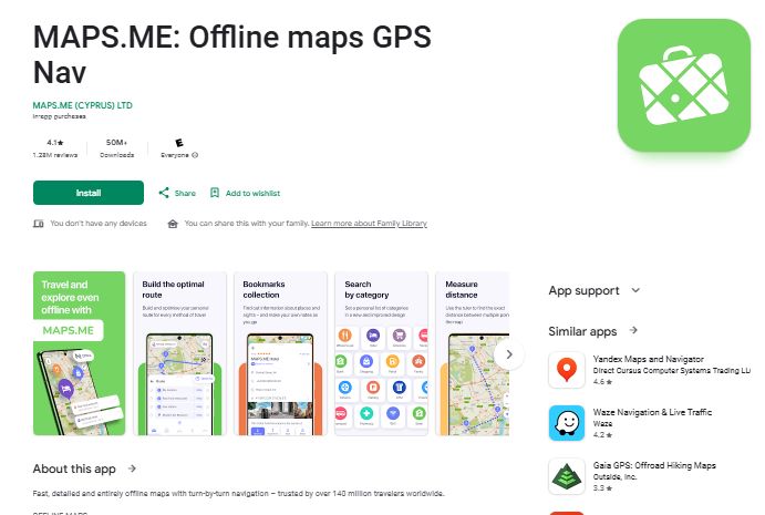 mapsme on  on apple store